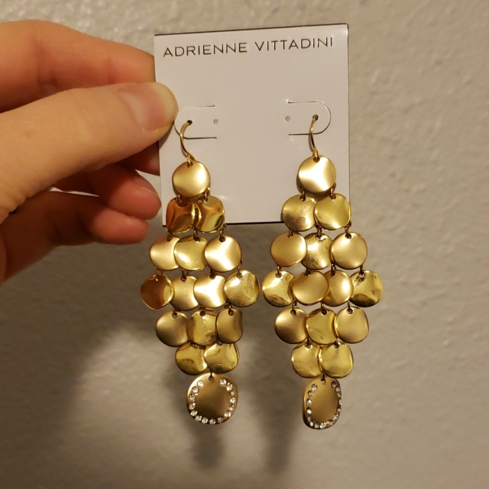 Gold Adrienne Vittadini earrings